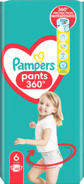 PAMPERS Active Baby pieluchomajtki 14 19kg rozmiar 6 48 szt